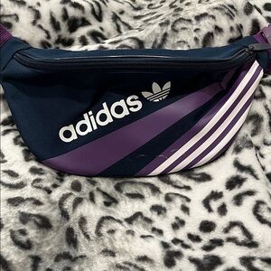 Adidas Dark Blue and Violet Waist Bag Fannypack